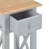 vidaXL Side Table Grey 27x27x65.5 cm Wood - Image 8