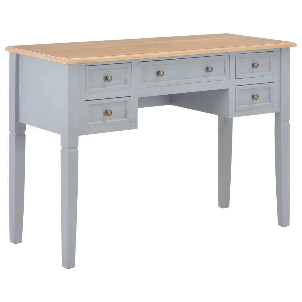 8719883559186_a_en_hd_1 vidaXL Writing Desk Grey 109.5x45x77.5 cm Wood - Image 1