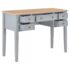 vidaXL Writing Desk Grey 109.5x45x77.5 cm Wood - Image 2
