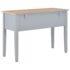 vidaXL Writing Desk Grey 109.5x45x77.5 cm Wood - Image 5