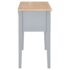 vidaXL Writing Desk Grey 109.5x45x77.5 cm Wood - Image 6