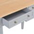 vidaXL Writing Desk Grey 109.5x45x77.5 cm Wood - Image 8