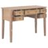 vidaXL Writing Desk Brown 109.5x45x77.5 cm Wood - Image 2