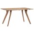 vidaXL Dining Table 140x80x76 cm Solid Acacia Wood - Image 2