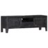 vidaXL TV Cabinet Black 118x30x40 cm Solid Mango Wood - Image 12