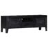 vidaXL TV Cabinet Black 118x30x40 cm Solid Mango Wood - Image 13