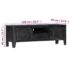 vidaXL TV Cabinet Black 118x30x40 cm Solid Mango Wood - Image 9