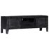 vidaXL TV Cabinet Black 118x30x40 cm Solid Mango Wood - Image 11