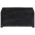 vidaXL Coffee Table Black 65x65x30 cm Solid Mango Wood - Image 2