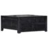 vidaXL Coffee Table Black 65x65x30 cm Solid Mango Wood - Image 12