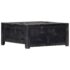vidaXL Coffee Table Black 65x65x30 cm Solid Mango Wood - Image 13