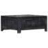 vidaXL Coffee Table Black 65x65x30 cm Solid Mango Wood - Image 4