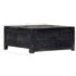 vidaXL Coffee Table Black 65x65x30 cm Solid Mango Wood - Image 10