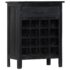 vidaXL Wine Rack Black 56x35x75 cm Solid Mango Wood - Image 12
