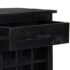 vidaXL Wine Rack Black 56x35x75 cm Solid Mango Wood - Image 6