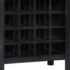 vidaXL Wine Rack Black 56x35x75 cm Solid Mango Wood - Image 7