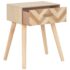 vidaXL Bedside Cabinet with Drawer 44x30x58 cm Solid Wood - Image 2