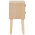 vidaXL Bedside Cabinet with 2 Drawers 30x25x49.5 cm Solid Pinewood - Image 4