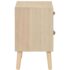 vidaXL Bedside Cabinet with 2 Drawers 40x30x49.5 cm Solid Pinewood - Image 4