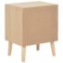 vidaXL Bedside Cabinet with 2 Drawers 40x30x49.5 cm Solid Pinewood - Image 5