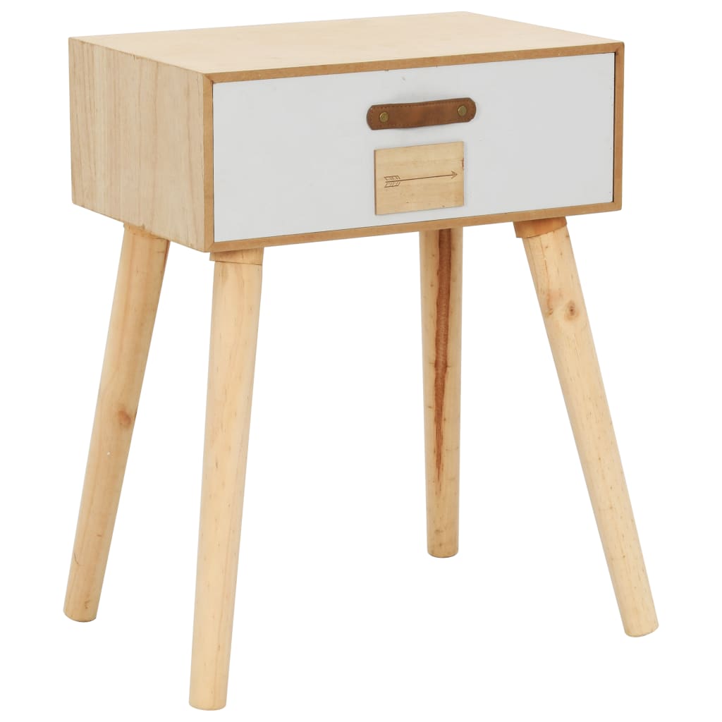 8719883561745_a_en_hd_1 vidaXL Bedside Table with a Drawer 44x30x58.5 cm Solid Pinewood - Image 1