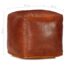 vidaXL Pouffe Tan 40x40x40 cm Genuine Goat Leather - Image 4