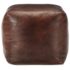 vidaXL Pouffe Dark Brown 40x40x40 cm Genuine Goat Leather - Image 2