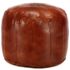vidaXL Pouffe Tan 40x35 cm Genuine Goat Leather