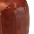 vidaXL Pouffe Tan 40x35 cm Genuine Goat Leather - Image 2