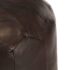 vidaXL Pouffe Dark Brown 40x35 cm Genuine Goat Leather - Image 2