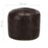 vidaXL Pouffe Dark Brown 40x35 cm Genuine Goat Leather - Image 4