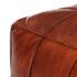 vidaXL Pouffe Tan 60x60x30 cm Genuine Goat Leather - Image 3