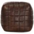 vidaXL Pouffe Dark Brown 40x40x40 cm Genuine Goat Leather - Image 2