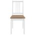 vidaXL Dining Chairs with Cushions 4 pcs White Solid Wood - Image 3