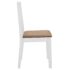 vidaXL Dining Chairs with Cushions 4 pcs White Solid Wood - Image 4