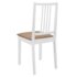 vidaXL Dining Chairs with Cushions 4 pcs White Solid Wood - Image 5