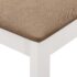 vidaXL Dining Chairs with Cushions 4 pcs White Solid Wood - Image 6