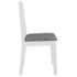 vidaXL Dining Chairs with Cushions 4 pcs White Solid Wood - Image 4