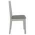 vidaXL Dining Chairs with Cushions 4 pcs Grey Solid Wood - Image 4