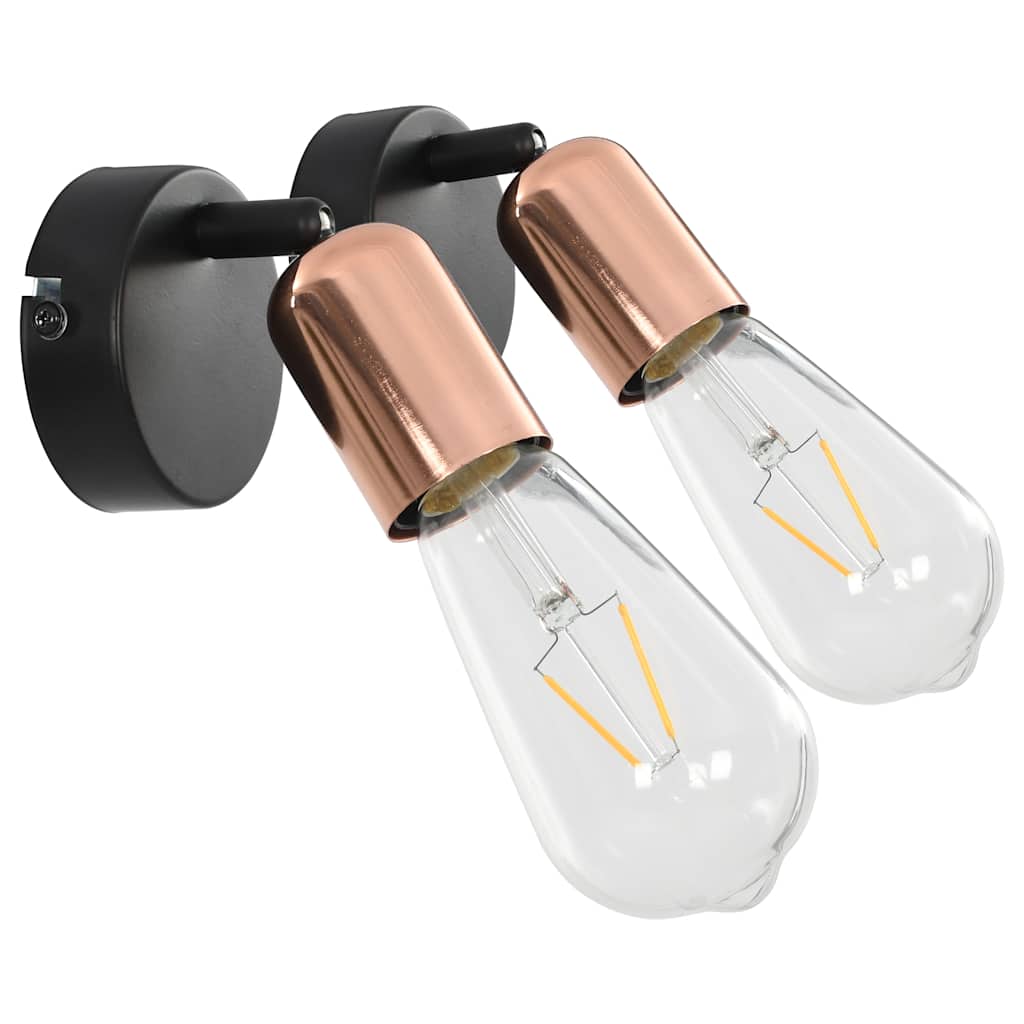 8719883562933_g_en_hd_1 vidaXL Spot Lights 2 pcs with Filament Bulbs 2 W Black and Copper E27 - Image 2
