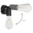 vidaXL Spot Lights 2 pcs with Filament Bulbs 2 W Black E27 - Image 7