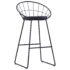 vidaXL Bar Chairs 2 pcs Black Faux Leather - Image 3