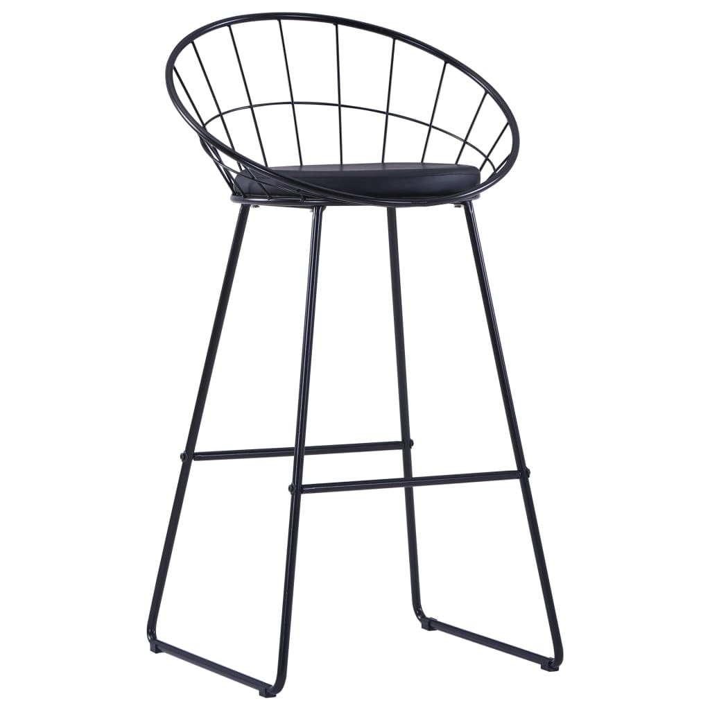 8719883564296_g_en_hd_2 vidaXL Bar Chairs 2 pcs Black Faux Leather - Image 3