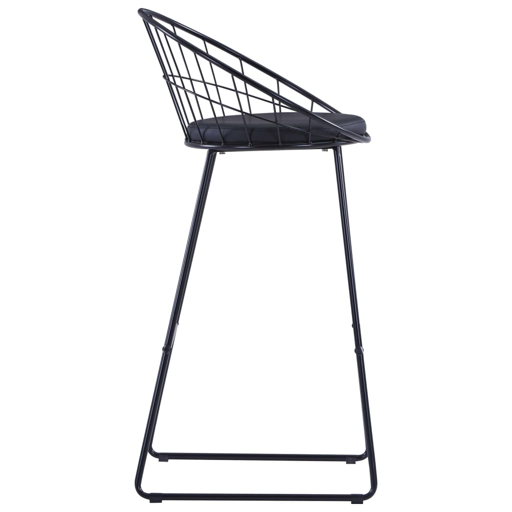 8719883564296_g_en_hd_3 vidaXL Bar Chairs 2 pcs Black Faux Leather - Image 4