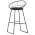 vidaXL Bar Chairs 2 pcs Black Faux Leather - Image 5