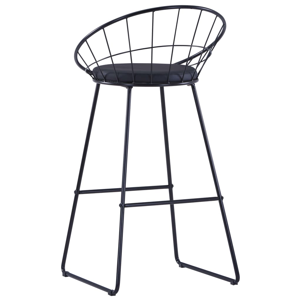 8719883564296_g_en_hd_4 vidaXL Bar Chairs 2 pcs Black Faux Leather - Image 5