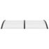 vidaXL Door Canopy Black and Transparent 200x75 cm PC - Image 4
