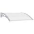 vidaXL Door Canopy Grey and Transparent 120x75 cm PC - Image 2