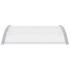 vidaXL Door Canopy Grey and Transparent 120x75 cm PC - Image 4