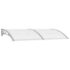vidaXL Door Canopy Grey and Transparent 200x75 cm PC - Image 2
